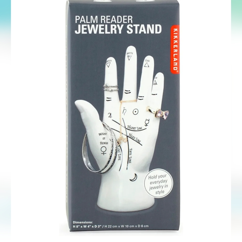 NIB Palm Reader Jewelry Stand